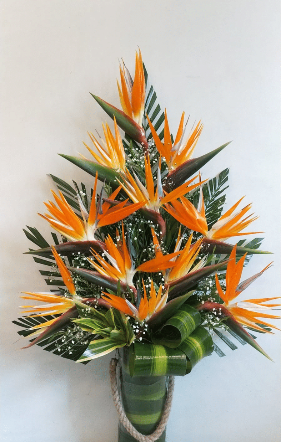 Exotica - Floral Vase Arrangement of Bird of Paradise - Image 1