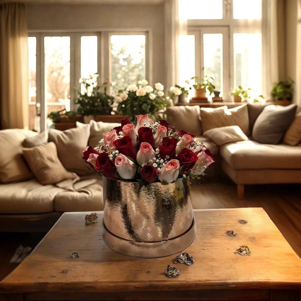 Mixed Roses in Box