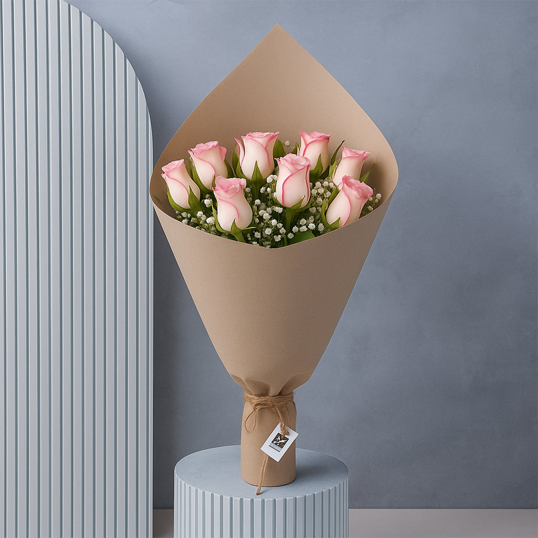 Amor - Bouquet of Shaded Pink Roses