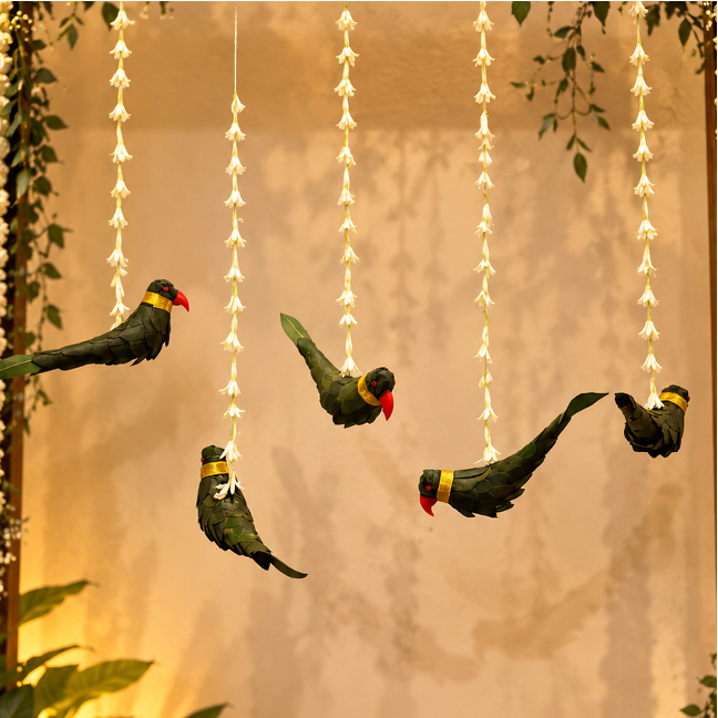 Parrot & Rajnigandha Strings- Set of 5