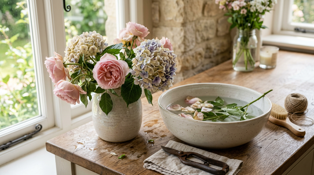 The Deep Dunk : A Florist Trick for Tired Flowers