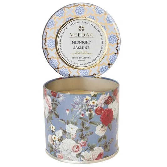 MIDNIGHT JASMINE- MASON TIN COCONUT WAX CANDLE