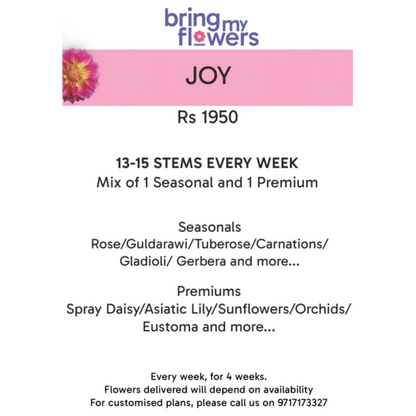 Joy- Weekly Flower Subscription