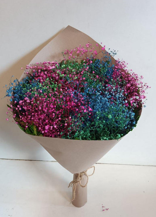 Colored Baby's Breath Bouquet