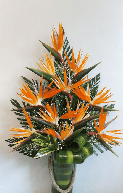 Exotica - Floral Vase Arrangement of Bird of Paradise - Image 1