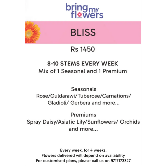 Bliss- Weekly Flower Subscription