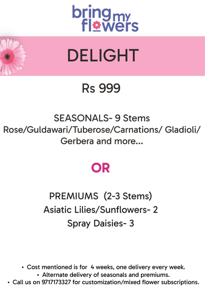 Delight- Weekly Flower Subscription