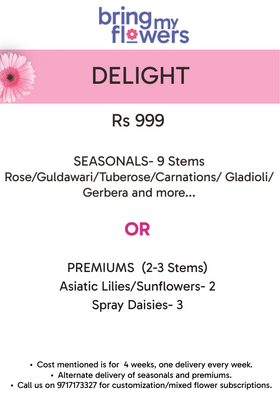Delight- Weekly Flower Subscription
