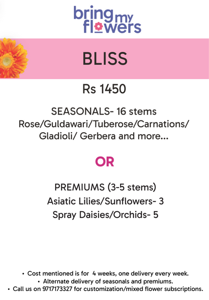 Bliss- Weekly Flower Subscription