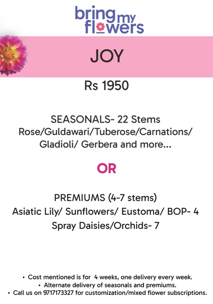 Joy- Weekly Flower Subscription