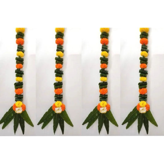 Marigold & Ashok Leaf String ,4 piece