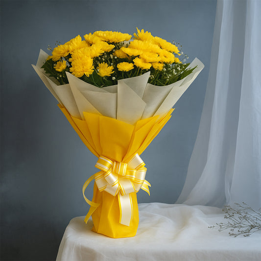 Bouquet of Yellow Spray Daisies