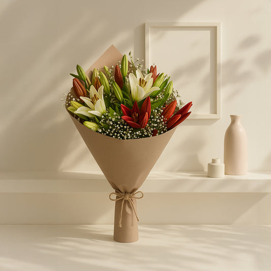 Bouquet of Mixed Asiatic Lilies